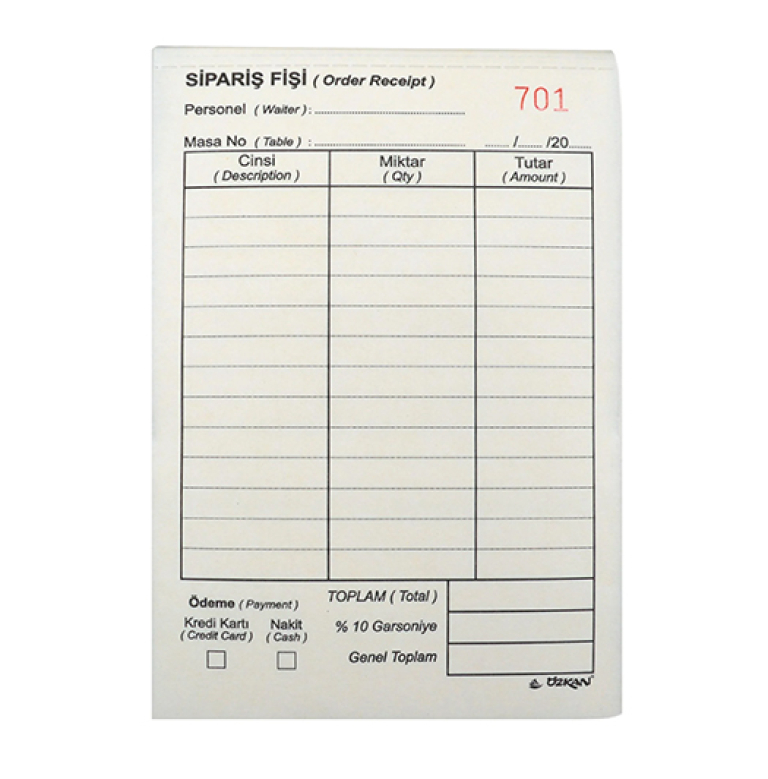 Adisyon Kağıtları