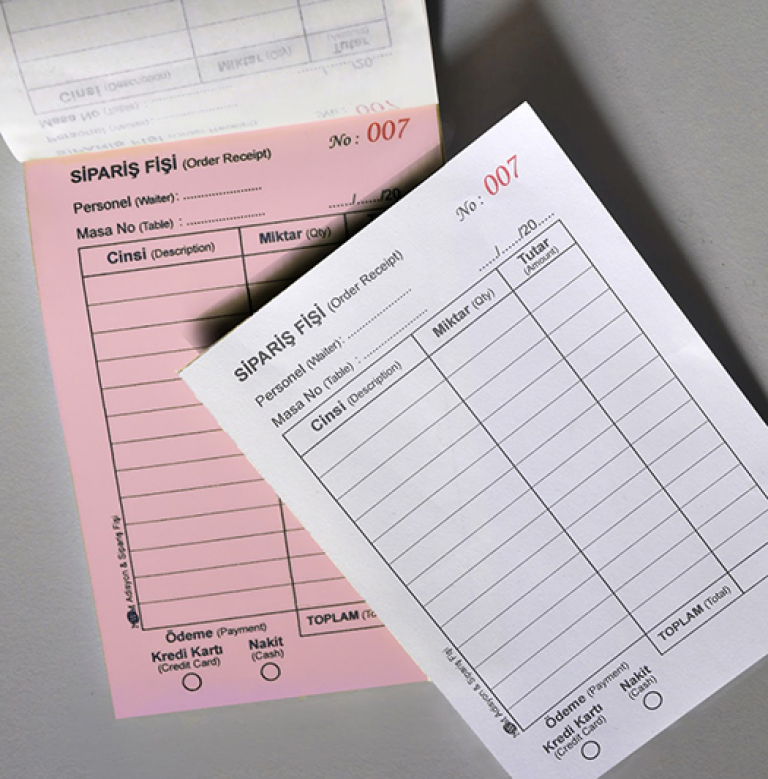 Adisyon Kağıtları